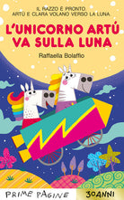 L'unicorno Art va sulla Luna. Stampatello maiuscolo