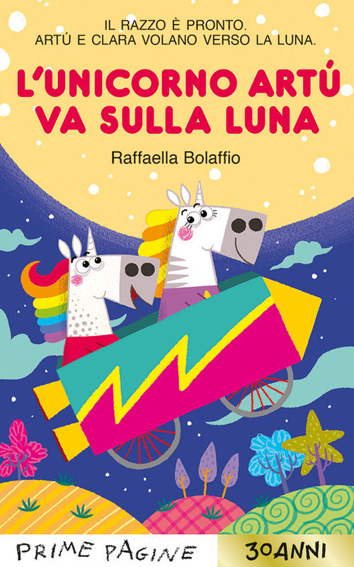 L'unicorno Art va sulla Luna. Stampatello maiuscolo