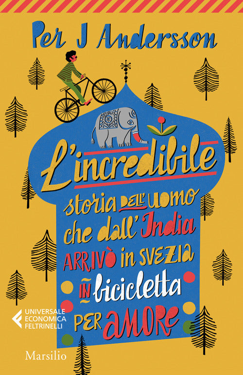 Cover of incredibile storia dell'uomo che dall'India arrivò in Svezia in bicicletta per amore