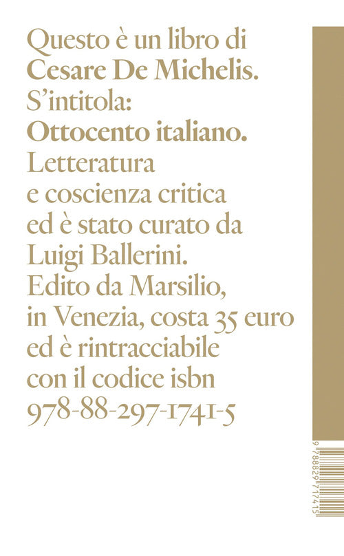 Ottocento italiano. Letteratura e coscienza critica