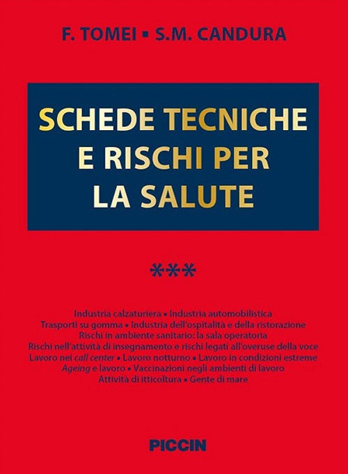 Cover of Schede tecniche e rischi per la salute