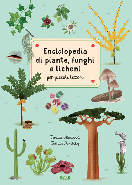 Cover of Enciclopedia di piante, funghi e licheni per piccoli lettori