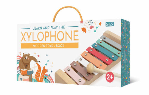 Cover of Play and learn with the xylophone. Wooden toys