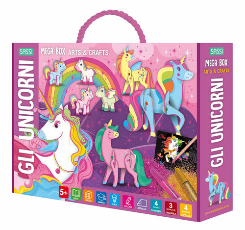 Cover of unicorni. Mega box arts & crafts