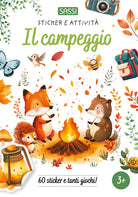 Il campeggio. Sticker e attivit
