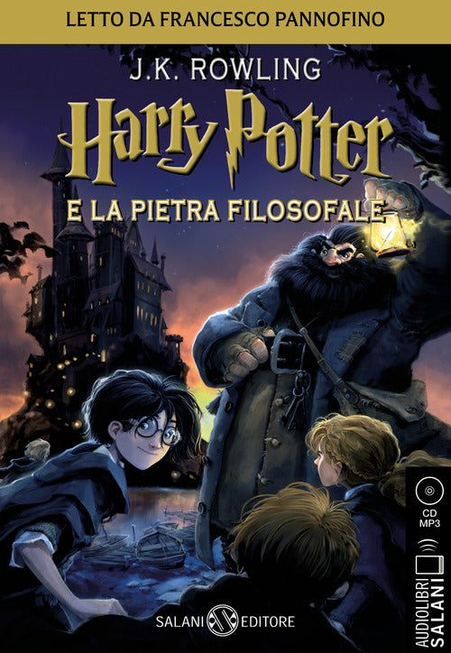 Cover of Harry Potter e la pietra filosofale letto da Francesco Pannofino. Audiolibro. CD Audio formato MP3