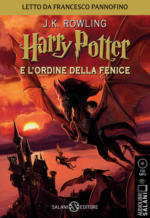 Cover of Harry Potter e l'Ordine della Fenice letto da Francesco Pannofino. Audiolibro. CD Audio formato MP3