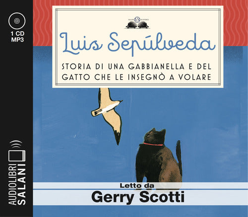 Cover of Storia di una gabbianella e del gatto che le insegnò a volare letto da Gerry Scotti. Audiolibro. CD Audio formato MP3