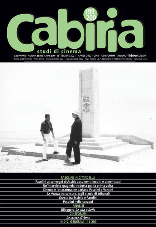 Cover of Cabiria. Studi di cinema