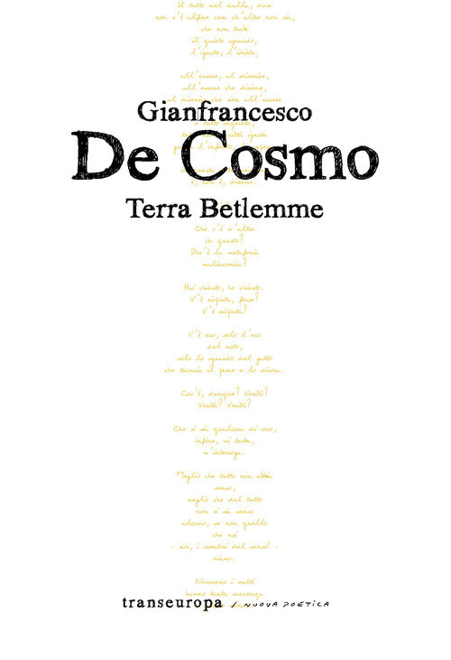 Cover of Terra Betlemme