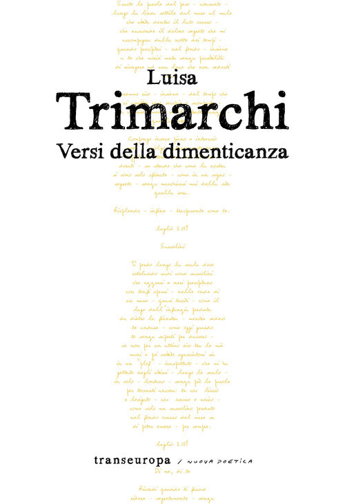 Cover of Versi della dimenticanza