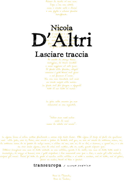 Cover of Lasciare traccia