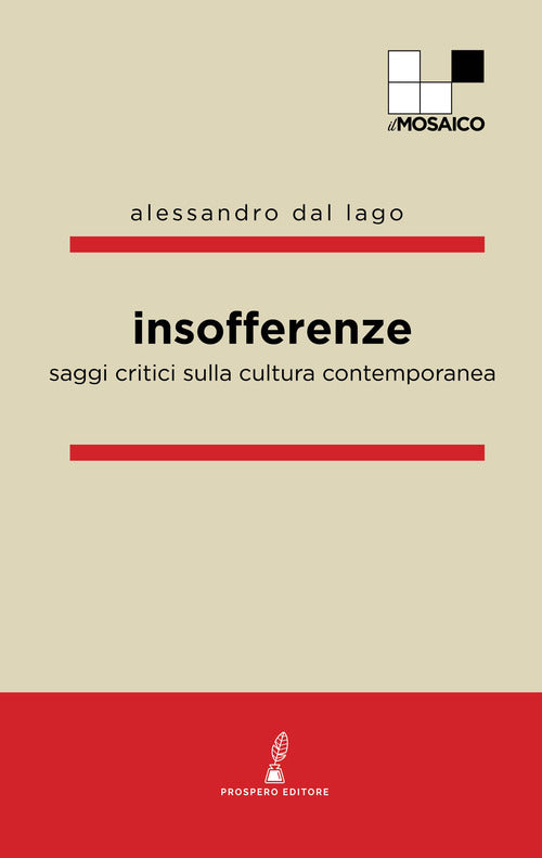 Cover of Insofferenze. Saggi critici sulla cultura contemporanea