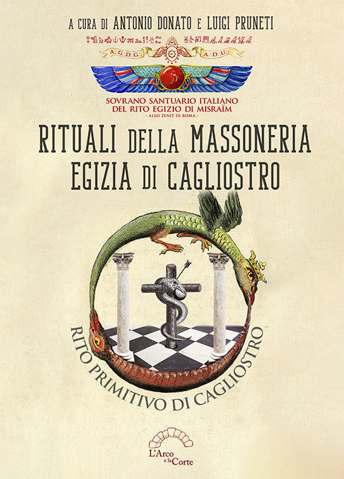 Cover of Rituali della massoneria egizia di Cagliostro. Rito primitivo di Cagliostro
