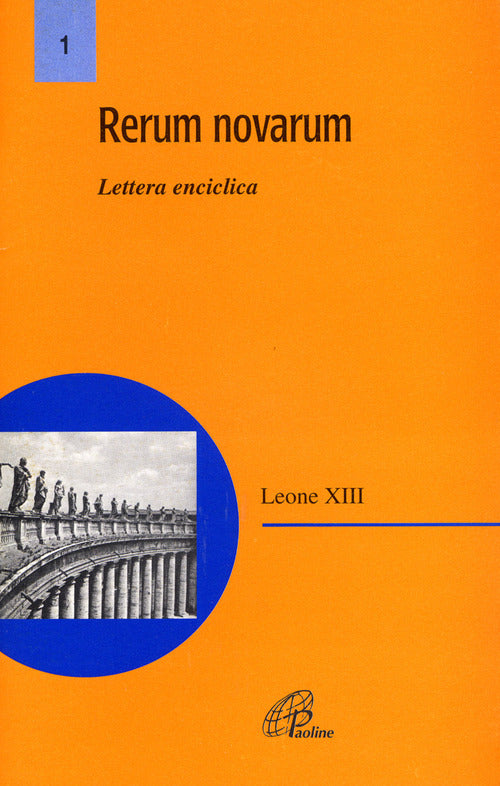 Cover of Rerum novarum. Lettera enciclica