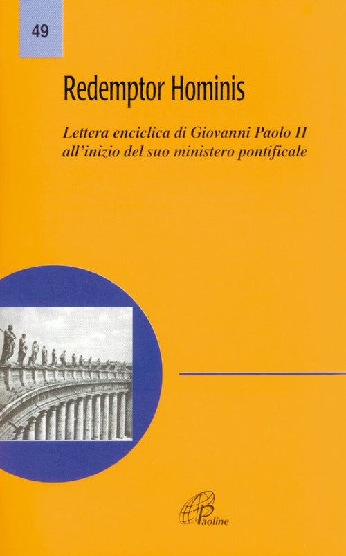 Cover of Redemptor hominis. Lettera enciclica di Giovanni Paolo II all'inizio del suo ministero pontificale