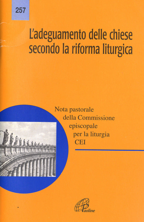 Cover of adeguamento delle Chiese secondo la riforma liturgica. Nota pastorale