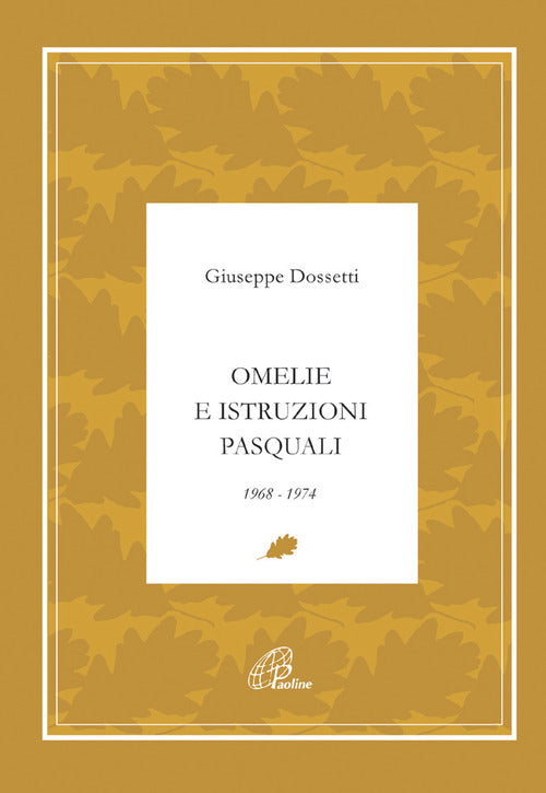 Cover of Omelie e istruzioni pasquali 1968-1974
