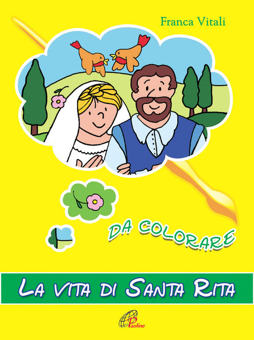 Cover of vita di santa Rita. Da colorare