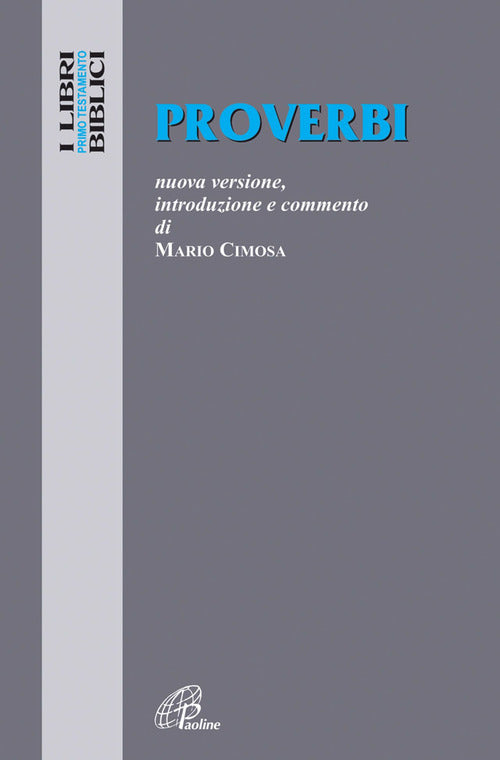 Cover of Proverbi. Nuova versione, introduzione e commento