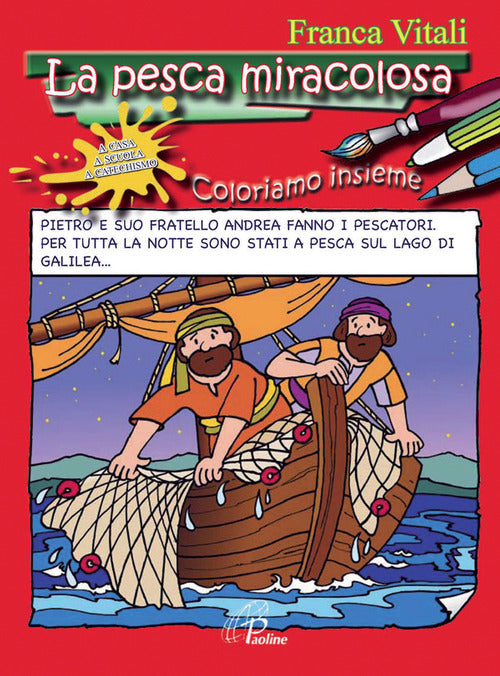 Cover of pesca miracolosa. Coloriamo insieme
