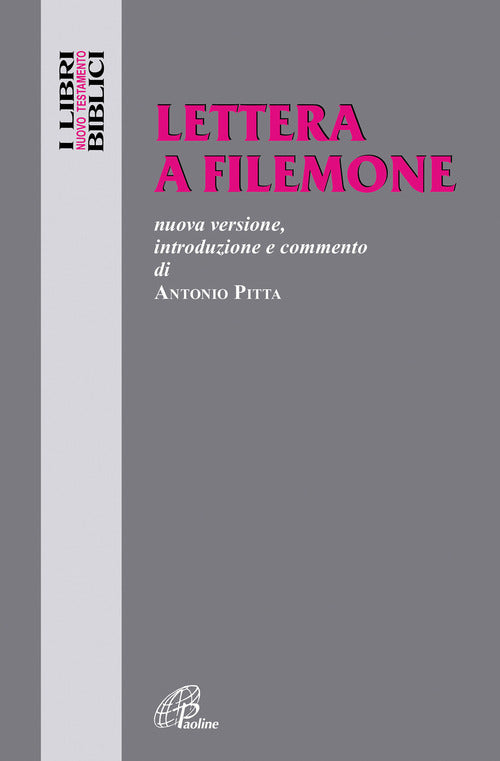 Cover of Lettera a Filemone. Nuova versione, introduzione e commento