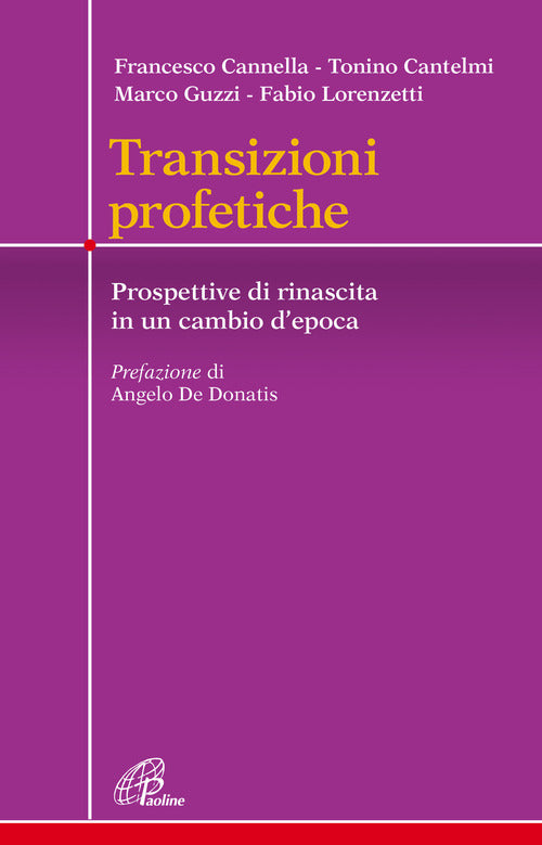 Cover of Transizioni profetiche. Prospettive di rinascita in un cambio d’epoca
