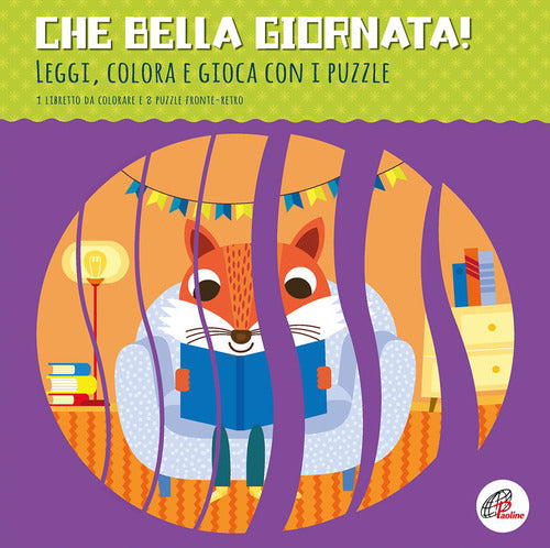 Cover of Che bella giornata! Leggi, colora e gioca con i puzzle