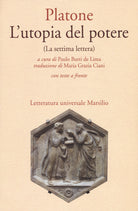 Cover of utopia del potere (La settima lettera). Testo greco a fronte
