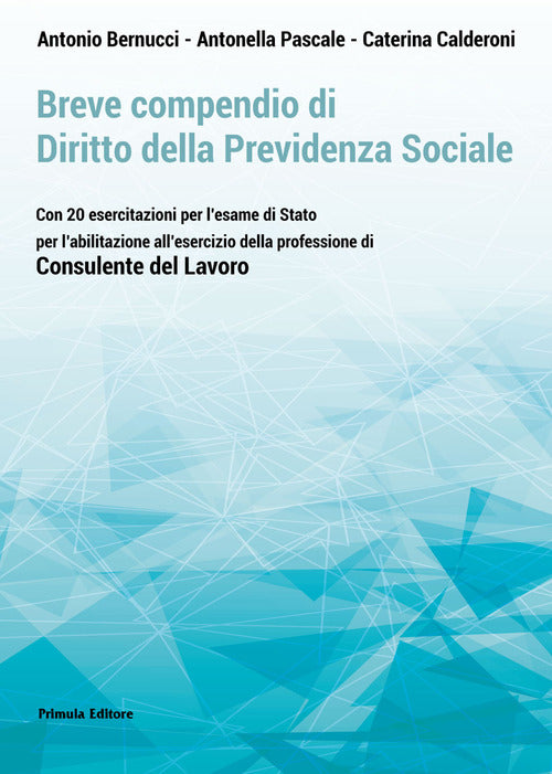 Cover of Breve compendio di diritto della previdenza sociale. Con 20 esercitazioni per l'Esame di Stato per l'abilitazione all'esercizio della professione di Consulente del lavoro