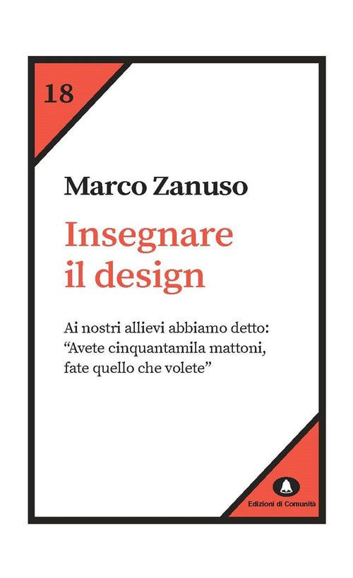 Cover of Insegnare il design