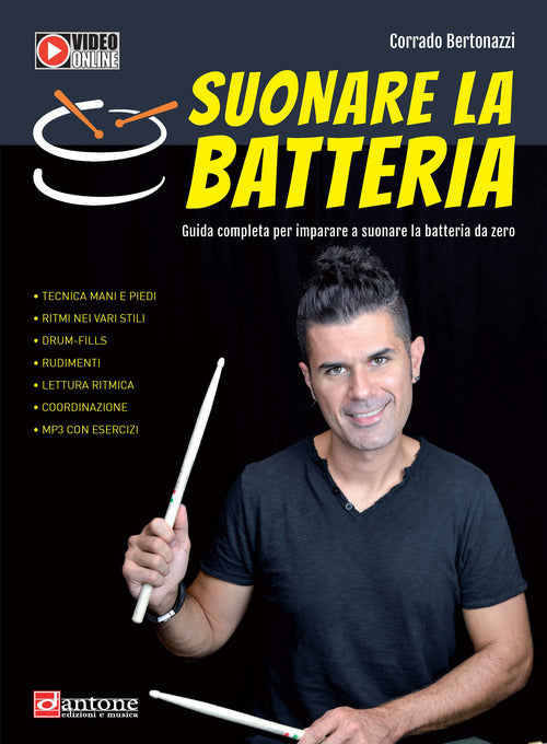 Cover of Suonare la batteria. Guida completa per imparare a suonare la batteria da zero