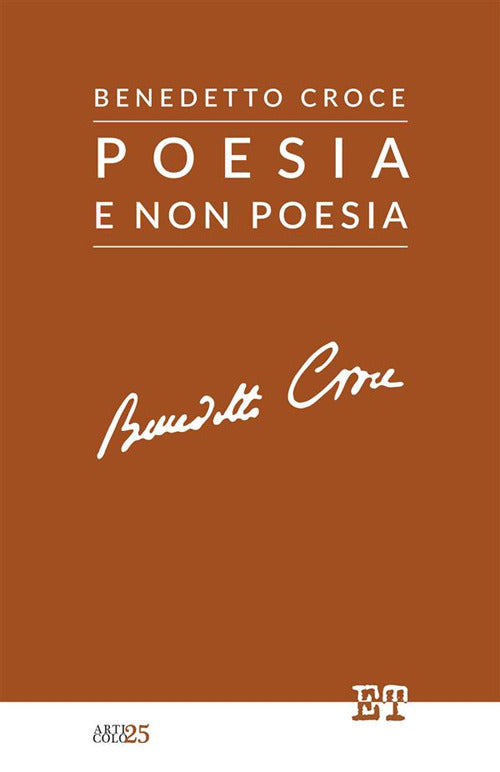 Cover of Poesia e non poesia