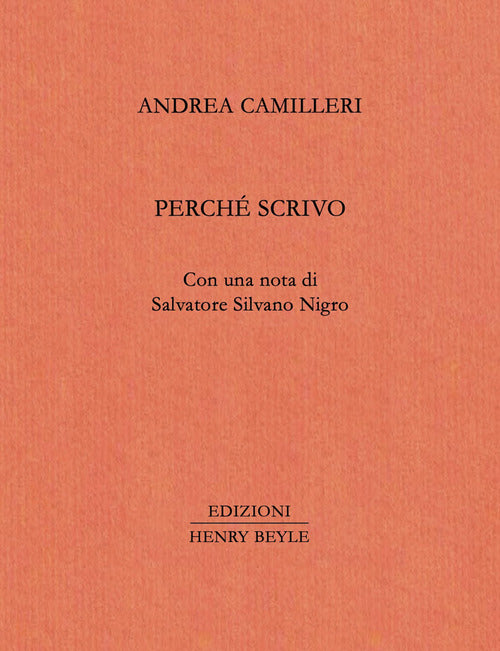 Perché scrivo