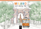 Cover of Milano. Card coloring book. Ediz. italiana e inglese