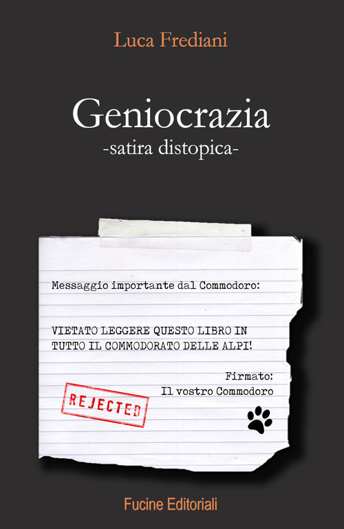 Cover of Geniocrazia. Satira distopica
