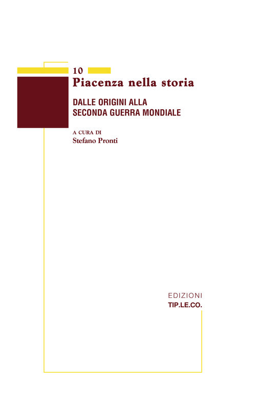 Cover of Piacenza nella storia. Dalle origini alla Seconda Guerra Mondiale