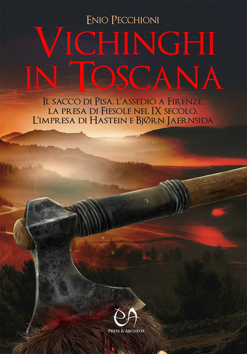 Cover of Vichinghi in Toscana. Il sacco di Pisa, l’assedio a Firenze, la presa di Fiesole nel IX secolo. L’impresa di Hastein e Bjørn Jaernsida