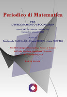 Periodico di matematica. Per l’insegnamento secondario. Vol. 5/3: Supplemento settembre 2023. Parte prima