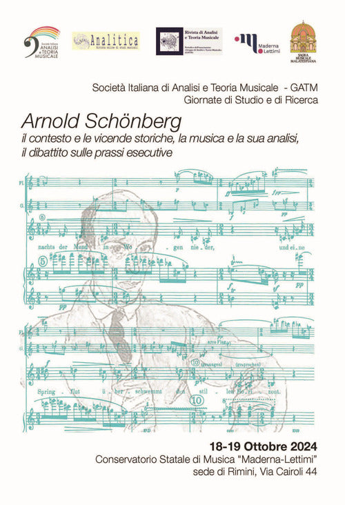 Abstract book. Arnold Schnberg. Il contesto e le vicende storiche, la musica e la sua analisi, il dibattito sulle prassi esecutive (Rimini, 18-19 ottobre 2024)