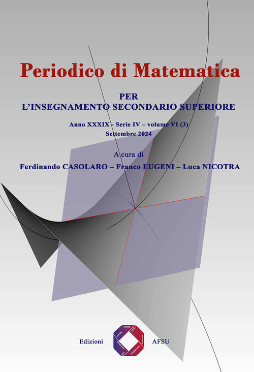 Periodico di matematica. Per linsegnamento secondario. Vol. 6/3