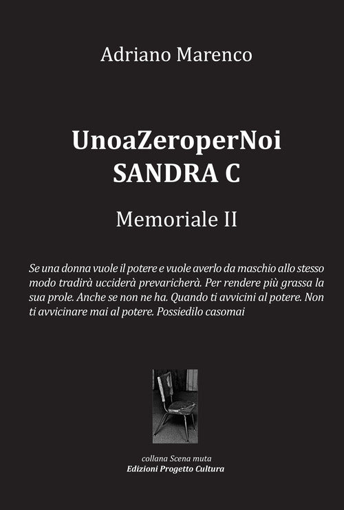 UnoaZeroperNoi Sandra C. Memoriale II