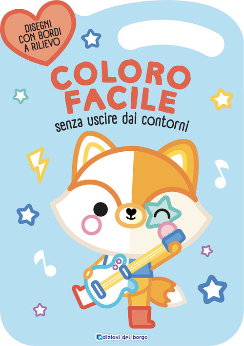 Volpe. Coloro facile. Senza uscire dai contorni