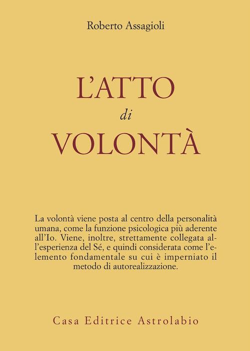 L'atto di volontà