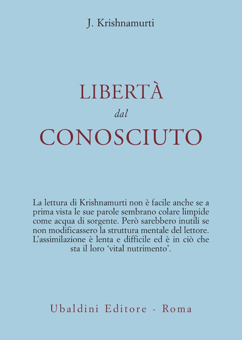 Libertà dal conosciuto