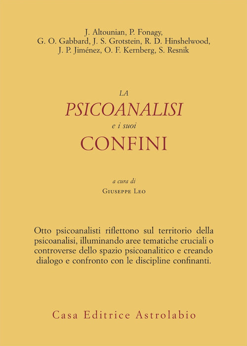 La psicoanalisi e i suoi confini