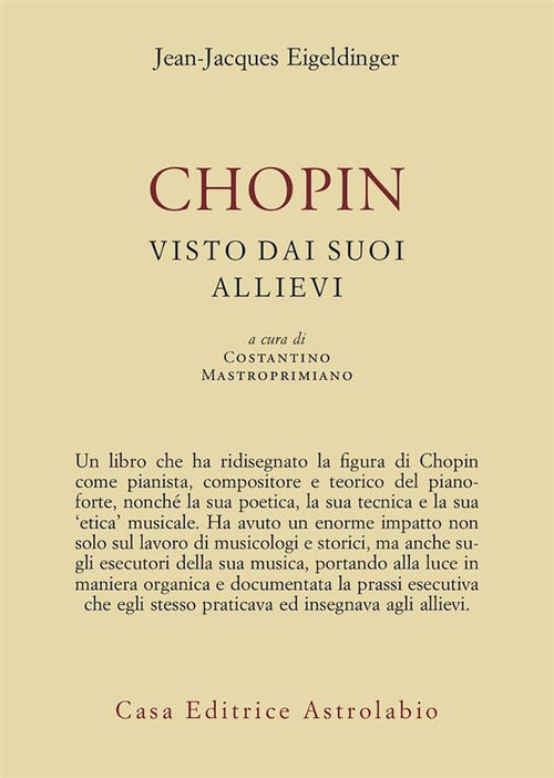 Chopin visto dai suoi allievi