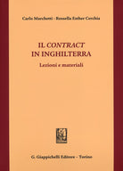 Il contract in Inghilterra. Lezioni e materiali