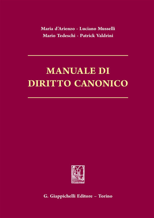 Manuale di diritto canonico