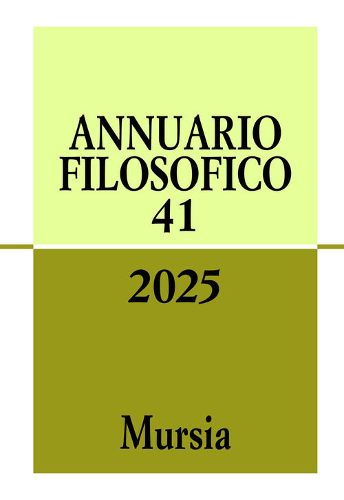 Annuario filosofico. Vol. 41